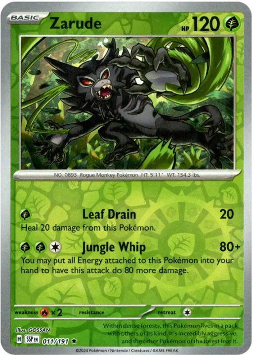 Zarude (011/191) [Scarlet & Violet: Surging Sparks] - Pokemon Single