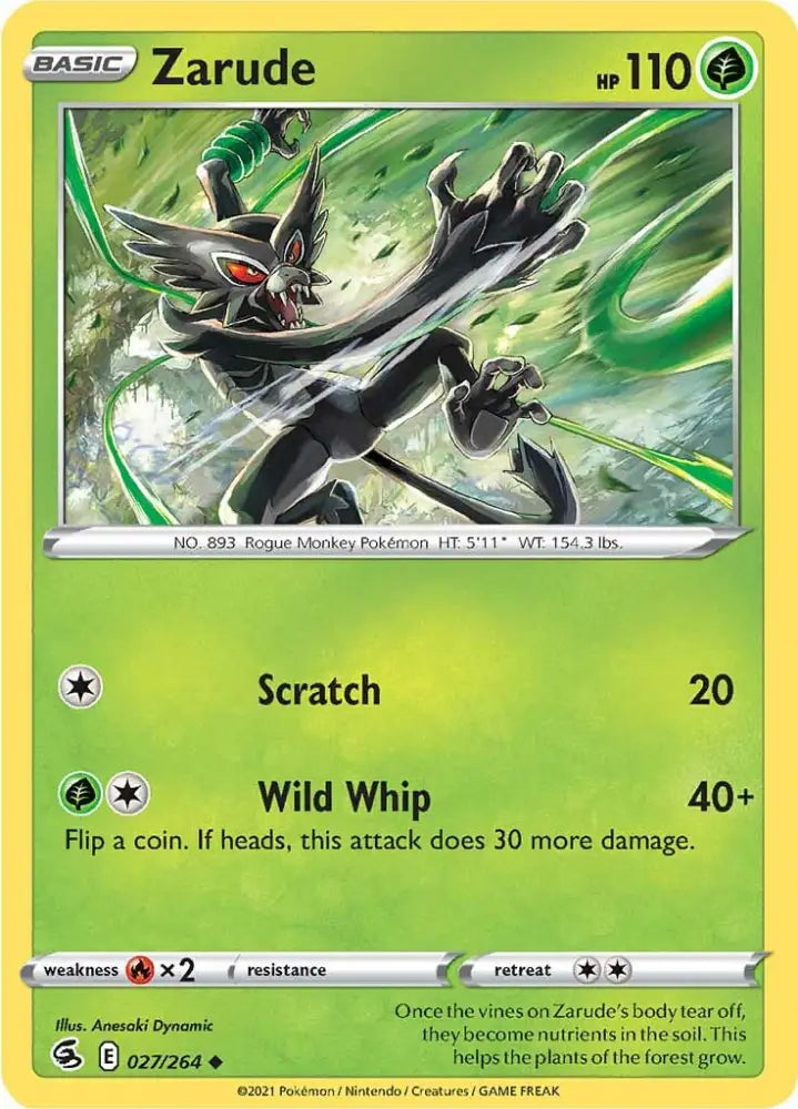 Zarude (027/264) [Sword & Shield: Fusion Strike] - Pokemon Single