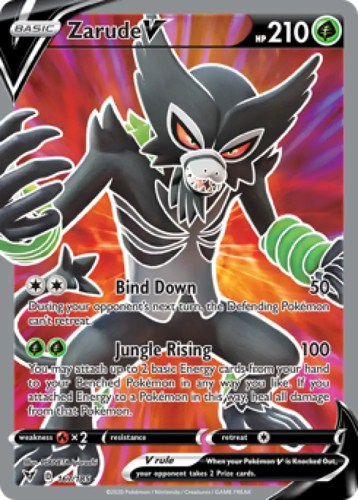 Zarude V (167/185) [Sword & Shield: Vivid Voltage] - Pokemon Single