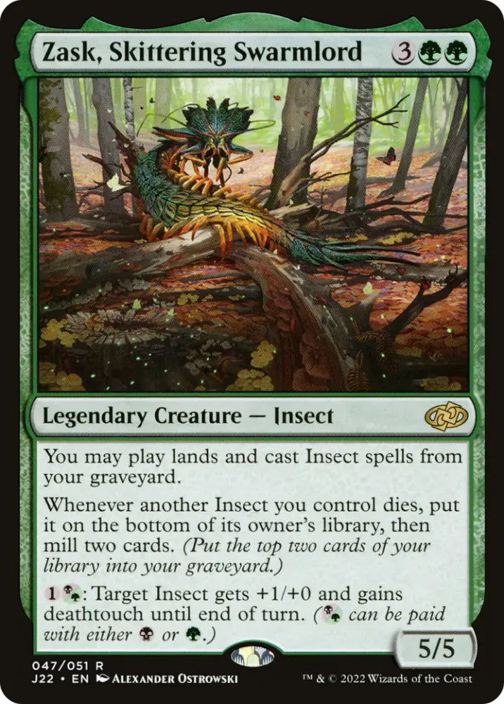 Zask Skittering Swarmlord [Jumpstart 2022] - MTG Single