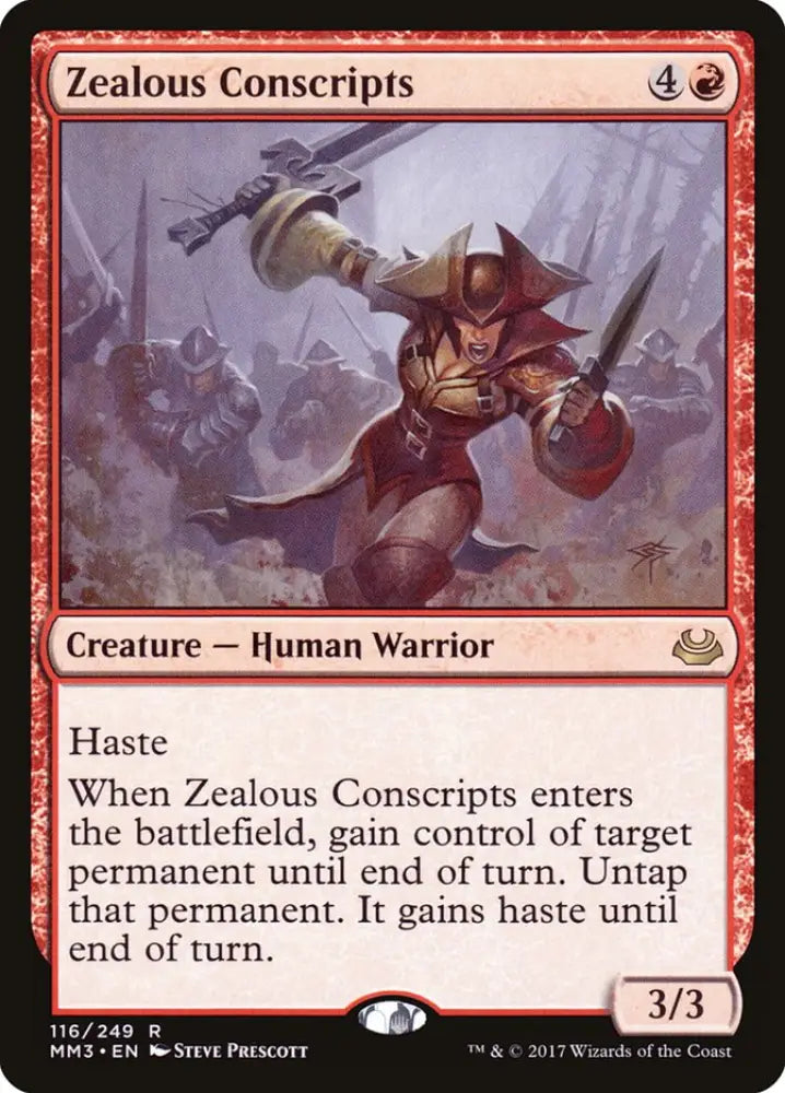 Zealous Conscripts [Modern Masters 2017] - MTG Single