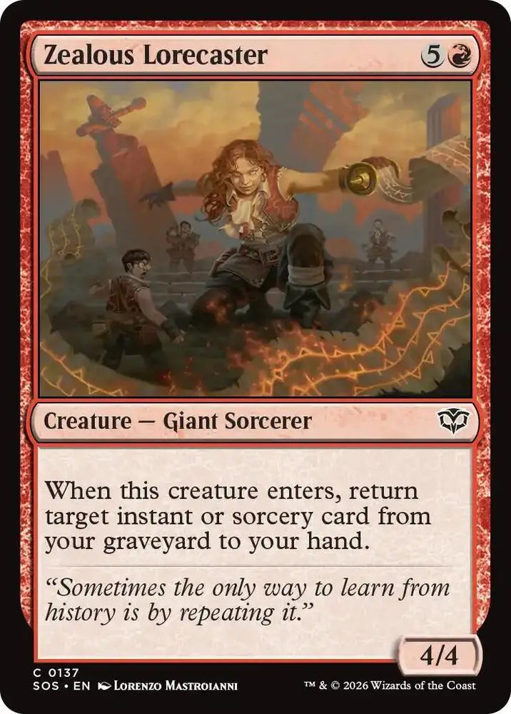 Zealous Lorecaster (137) [Secrets of Strixhaven]