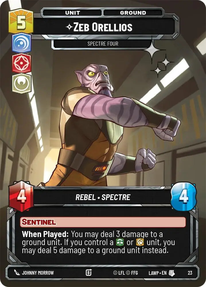Zeb Orellios - Spectre Four (Foil) (23) [A Lawless Time - Weekly Play Promos]