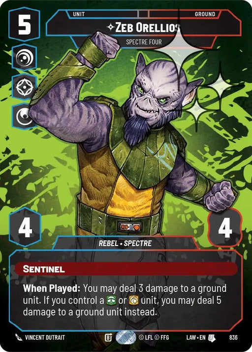 Zeb Orellios - Spectre Four (Prestige Foil) (836) [A Lawless Time]