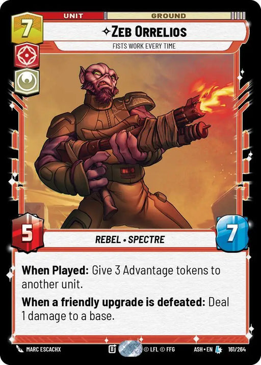 Zeb Orrelios - Fists Work Every Time (161/264) [Ashes of the Empire]