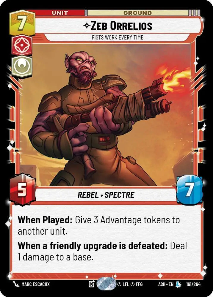 Zeb Orrelios - Fists Work Every Time (161/264) [Ashes of the Empire]