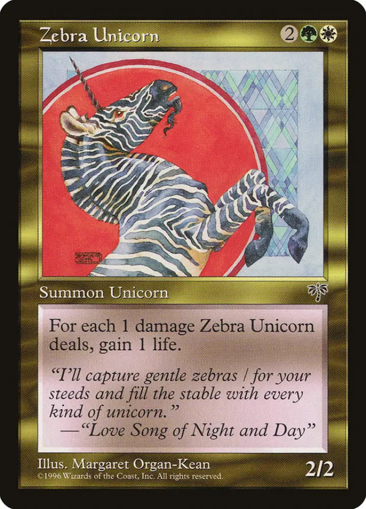 Zebra Unicorn [Mirage] - MTG Single