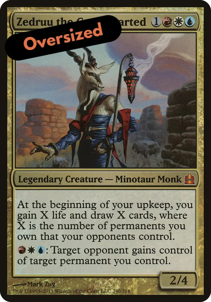 Zedruu the Greathearted (Oversized) [Commander 2011 Oversized] - MTG Single