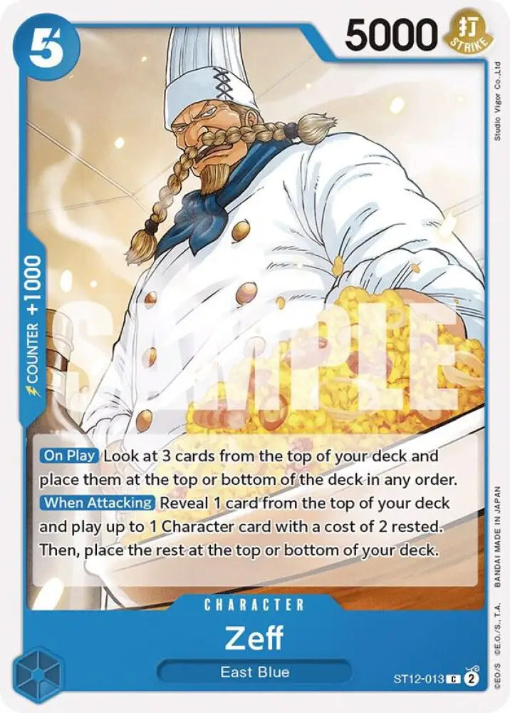 Zeff (ST12-013) [Starter Deck 12: Zoro and Sanji]