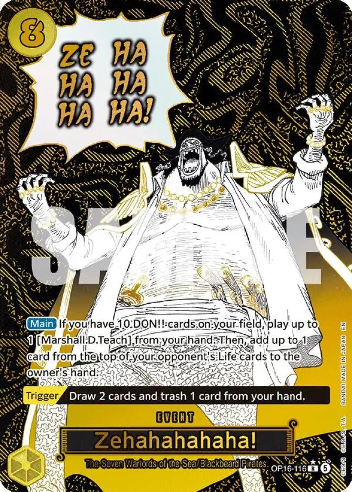 Zehahahahaha! (Alternate Art) (OP16-116) [The Time of Battle]