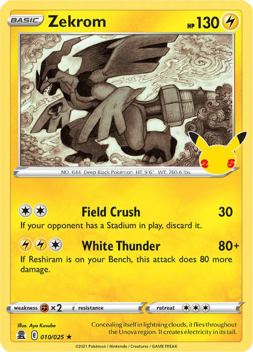 Zekrom (010/025) [Celebrations: 25th Anniversary] - Pokemon Single