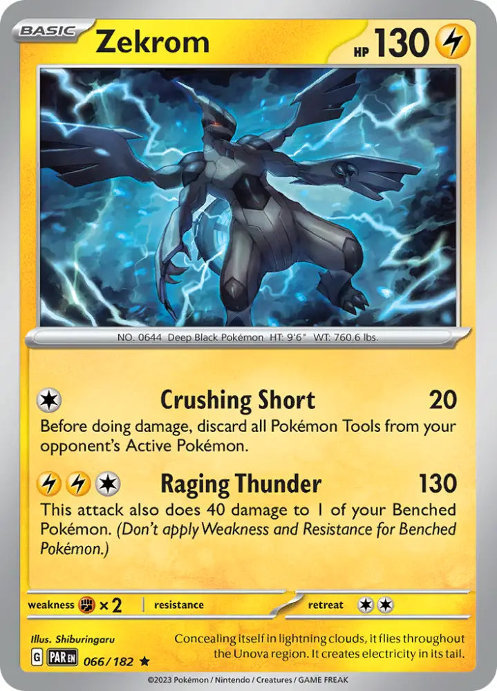 Zekrom (066/182) [Scarlet & Violet: Paradox Rift] - Pokemon Single