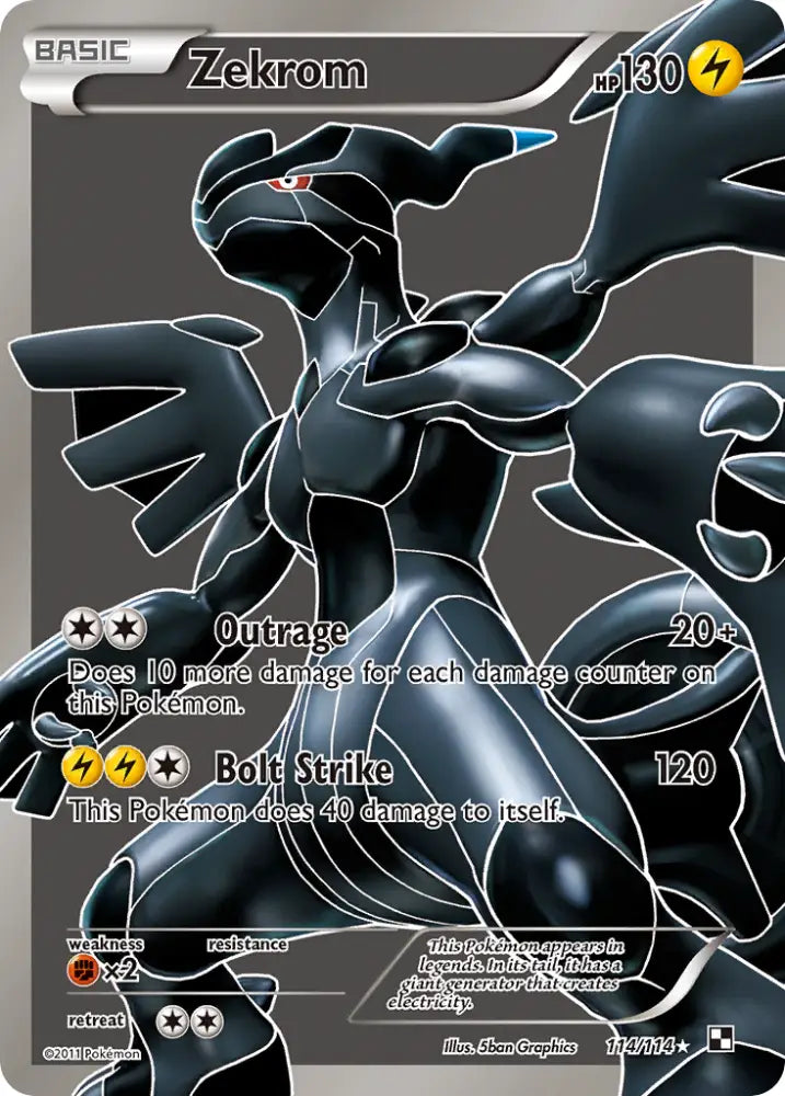Zekrom (114/114) [Black & White: Base Set] - Pokemon Single