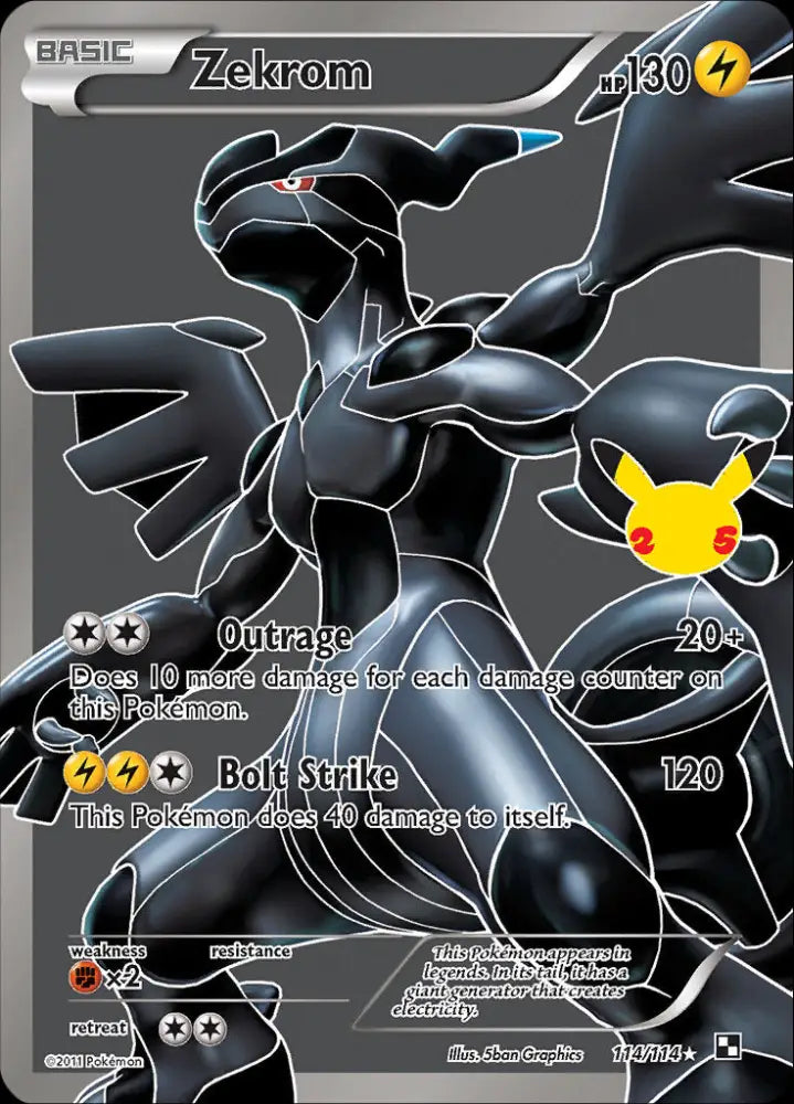 Zekrom (114/114) [Celebrations: 25th Anniversary - Classic Collection] - Pokemon Single