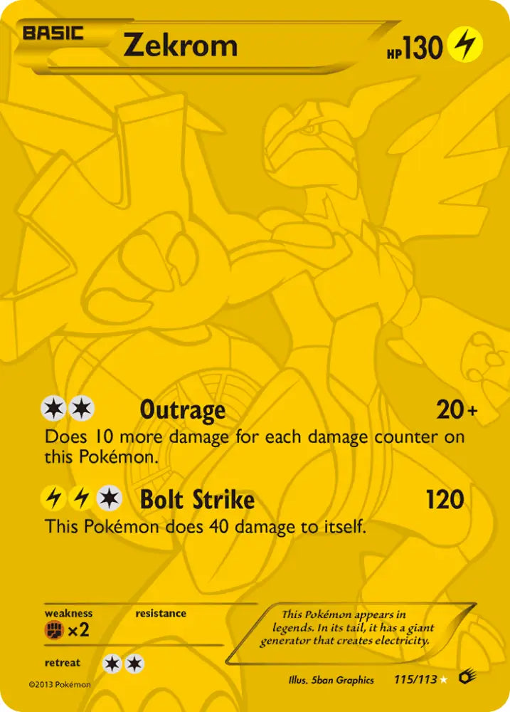 Zekrom (115/113) [Black & White: Legendary Treasures] - Pokemon Single