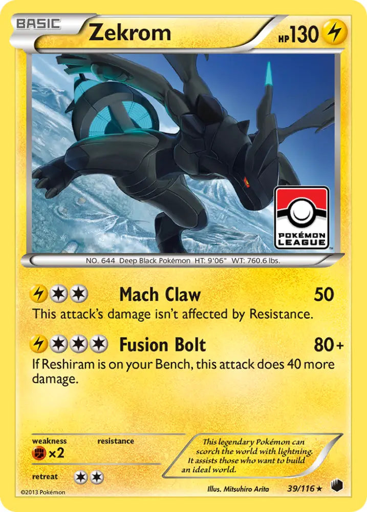 Zekrom (39/116) [Black & White: Plasma Freeze] - Pokemon Single