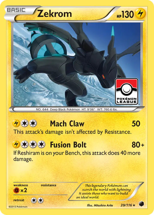 Zekrom (39/116) [Black & White: Plasma Freeze] - Pokemon Single