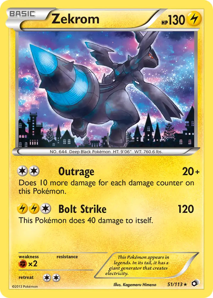 Zekrom (51/113) [Black & White: Legendary Treasures] - Pokemon Single
