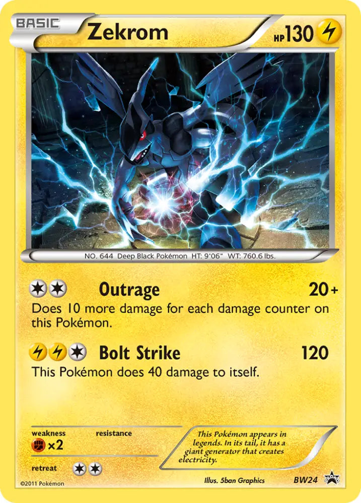 Zekrom (BW24) [Black & White: Black Star Promos] - Pokemon Single