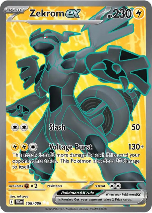 Zekrom ex (158/086) [SV: Black Bolt] - Pokemon Single