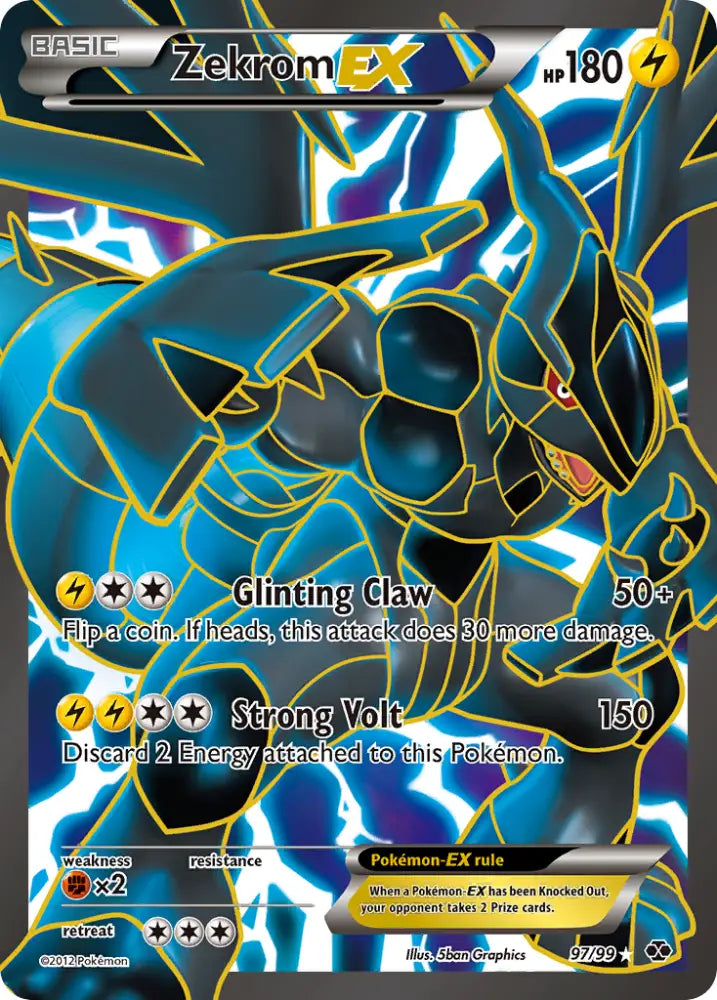 Zekrom EX (97/99) [Black & White: Next Destinies] - Pokemon Single