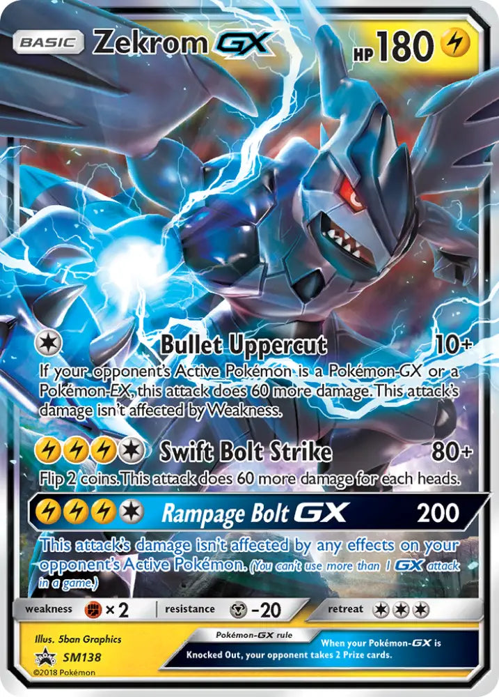 Zekrom GX (SM138) [Sun & Moon: Black Star Promos] - Pokemon Single