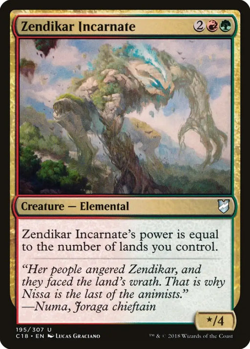 Zendikar Incarnate [Commander 2018] - MTG Single