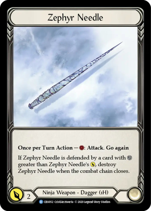 Zephyr Needle [Crucible of War 1st Edition] 1st Edition Normal - Flesh And Blood Single