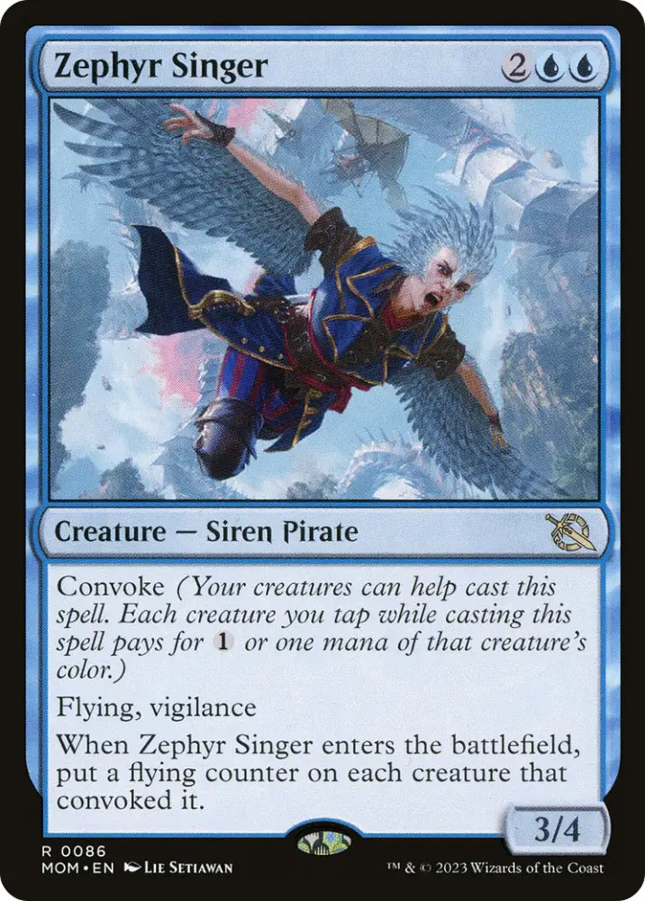 Zephyr Singer [March of the Machine] - MTG Single
