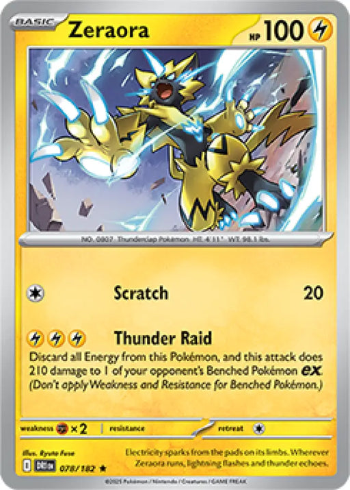 Zeraora (078/182) [SV10: Destined Rivals] - Pokemon Single