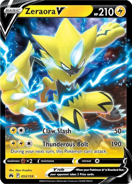 Zeraora V (053/159) [Sword & Shield: Crown Zenith] - Pokemon Single