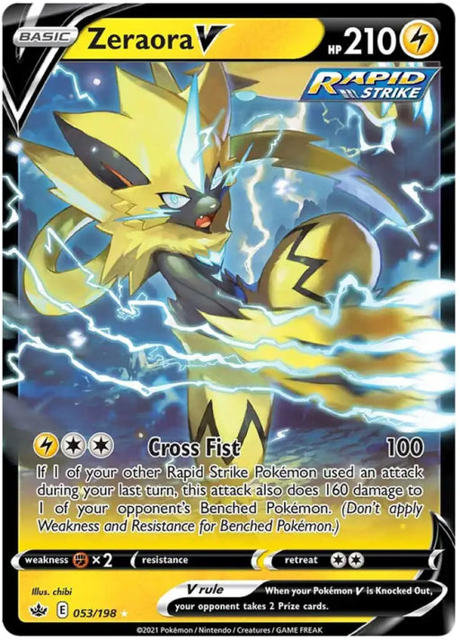 Zeraora V (053/198) [Sword & Shield: Chilling Reign] - Pokemon Single
