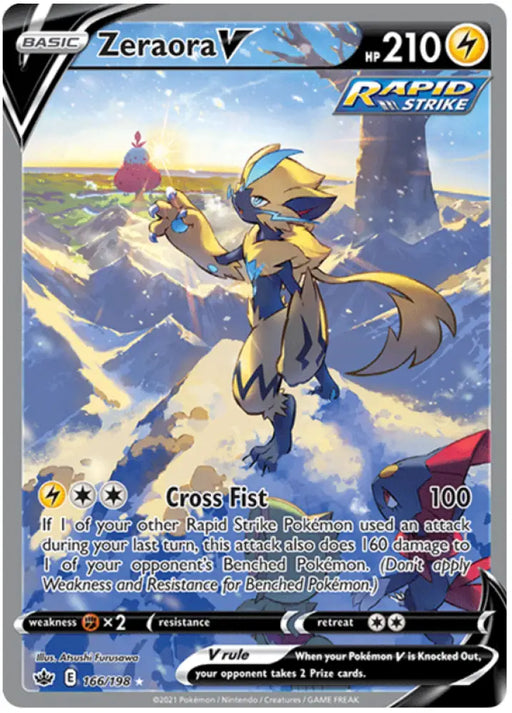 Zeraora V (166/198) [Sword & Shield: Chilling Reign] - Pokemon Single