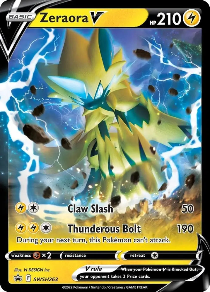 Zeraora V (SWSH263) [Sword & Shield: Black Star Promos] - Pokemon Single
