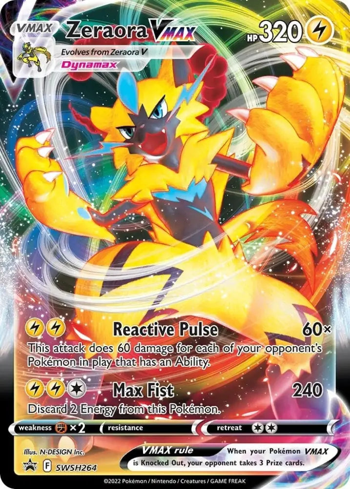 Zeraora VMAX (SWSH264) [Sword & Shield: Black Star Promos] - Pokemon Single