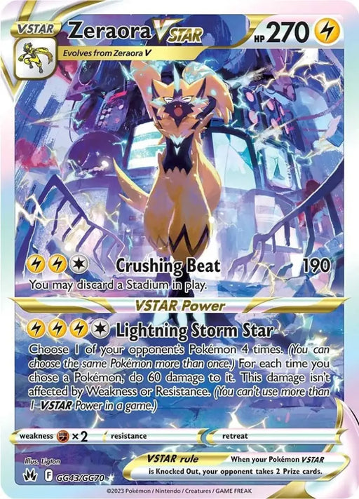 Zeraora VSTAR (GG43/GG70) [Sword & Shield: Crown Zenith] - Pokemon Single