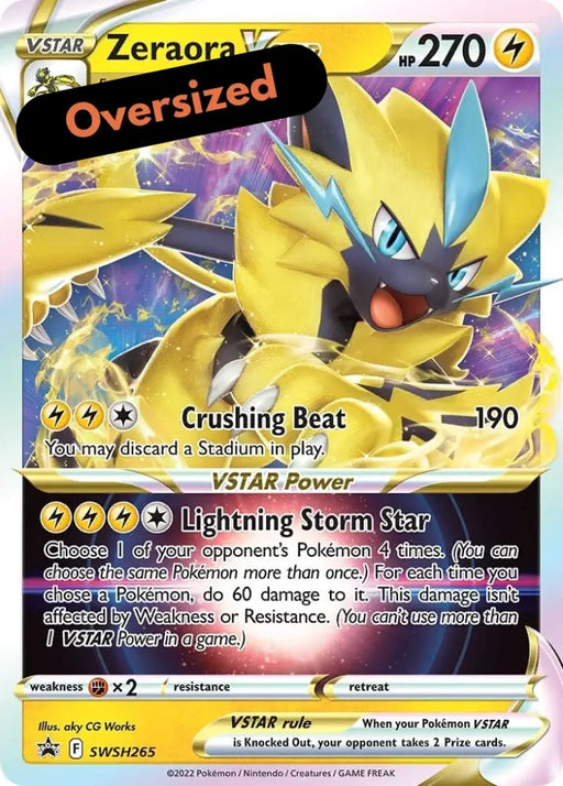 Zeraora VSTAR (SWSH265) (Jumbo Card) [Sword & Shield: Black Star Promos] - Pokemon Single