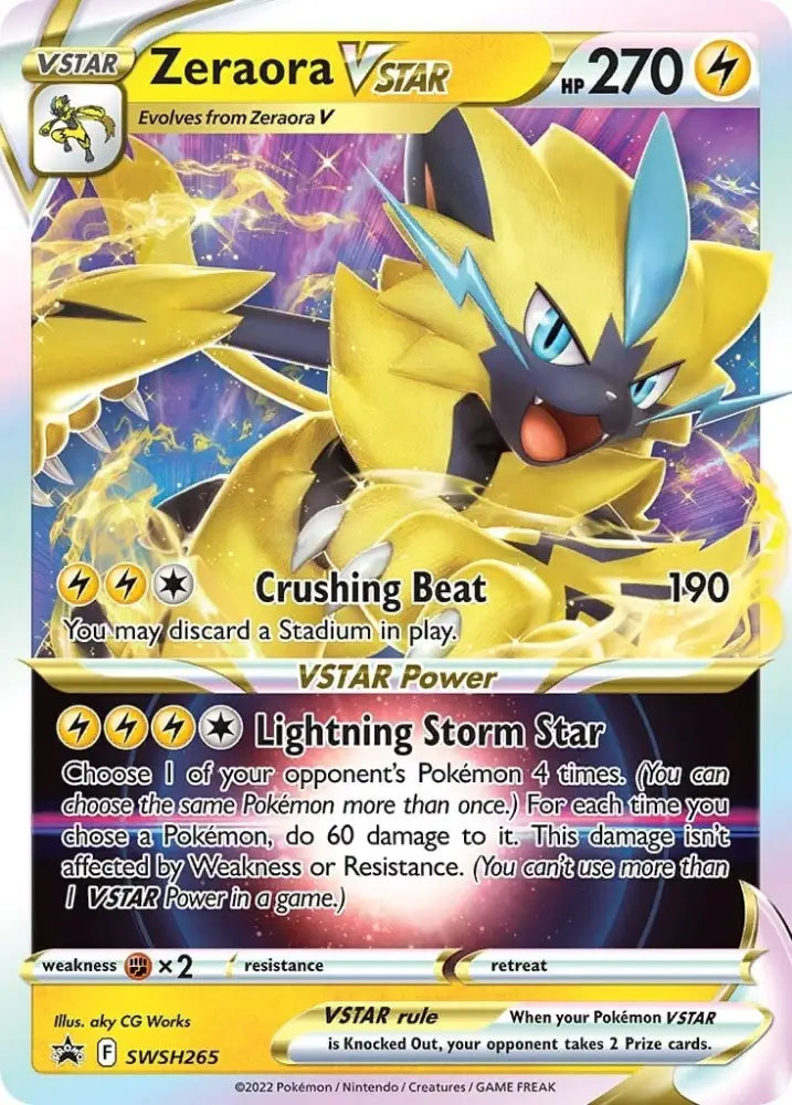 Zeraora VSTAR (SWSH265) [Sword & Shield: Black Star Promos] - Pokemon Single