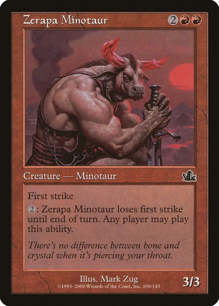 Zerapa Minotaur [Prophecy] - MTG Single