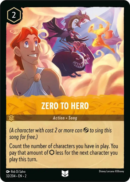Zero To Hero (32/204) [Rise of the Floodborn] - Lorcana Single