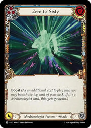 Zero to Sixty (Blue) [AIO023] (Armory Deck: Dash) - Flesh And Blood Single