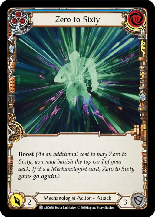 Zero to Sixty (Blue) [Arcane Rising Unlimited] Unlimited Normal - Flesh And Blood Single