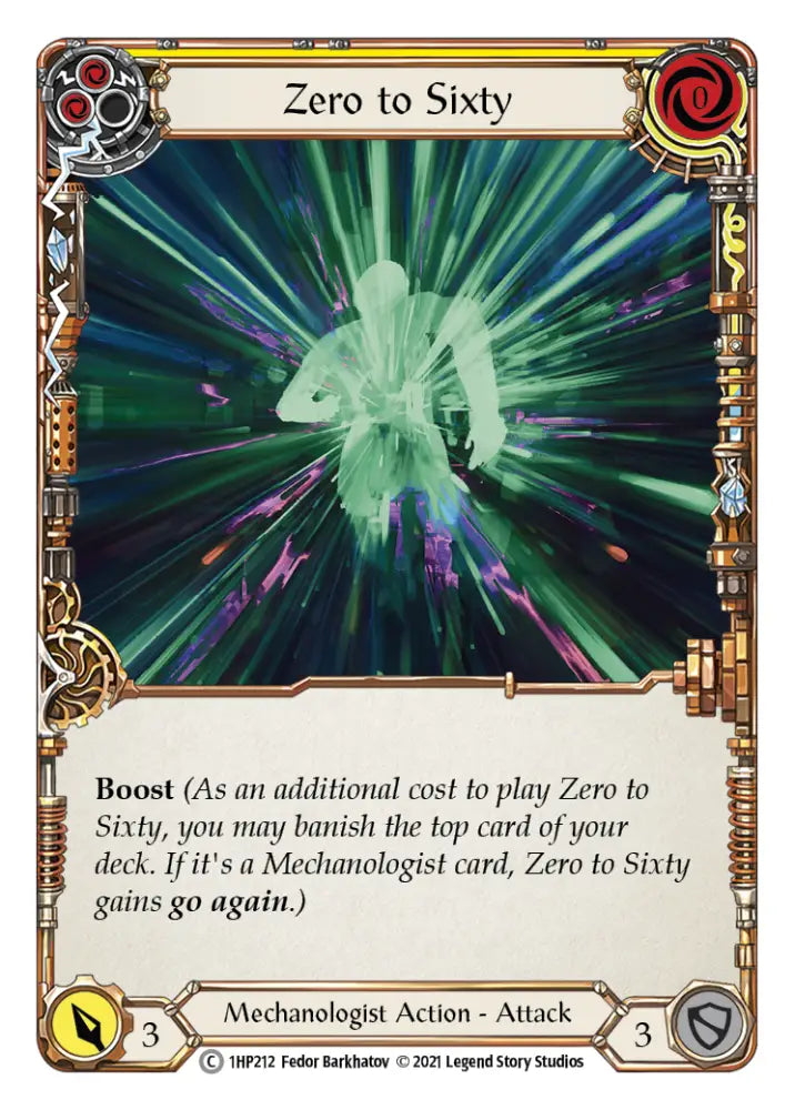 Zero to Sixty (Yellow) [1HP212] (History Pack 1) - Flesh And Blood Single