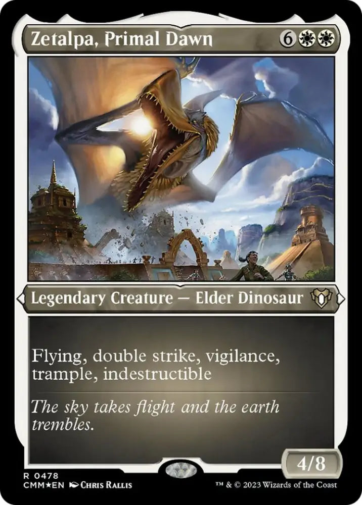 Zetalpa Primal Dawn (Foil Etched) [Commander Masters] - MTG Single