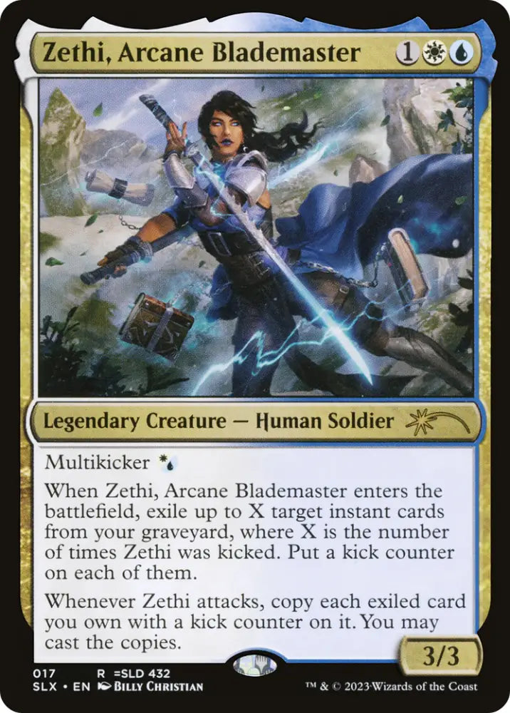 Zethi Arcane Blademaster [Secret Lair: Universes Within] - MTG Single