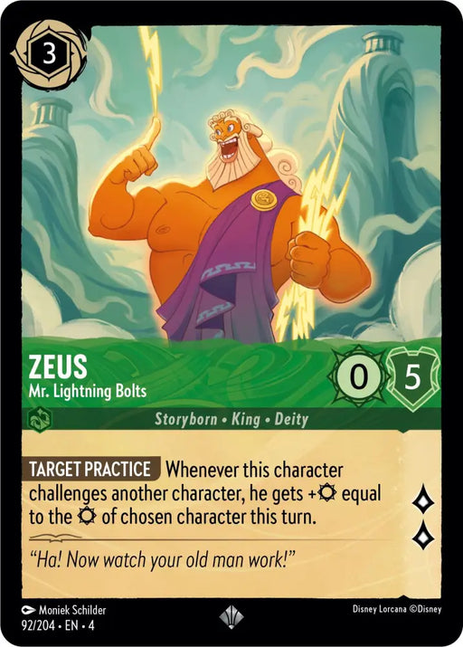 Zeus - Mr. Lightning Bolts (92/204) [Ursula’s Return] - Lorcana Single