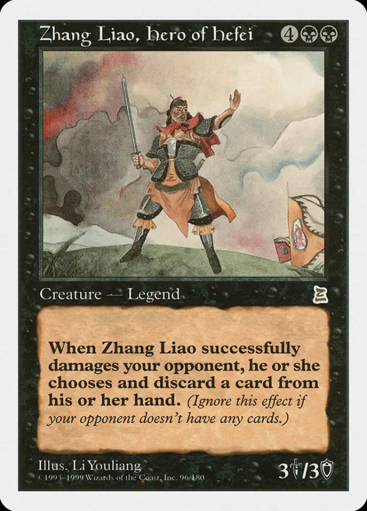 Zhang Liao Hero of Hefei [Portal Three Kingdoms] - MTG Single