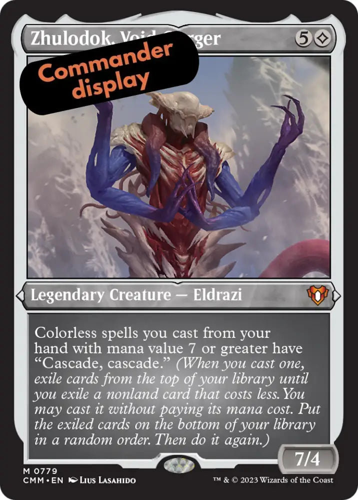 Zhulodok Void Gorger (Display Commander) (Foil Etched) [Commander Masters] - MTG Single