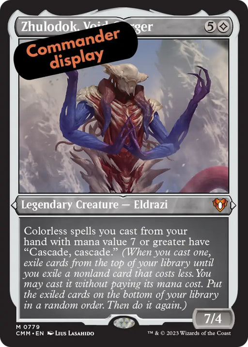 Zhulodok Void Gorger (Display Commander) (Foil Etched) [Commander Masters] - MTG Single