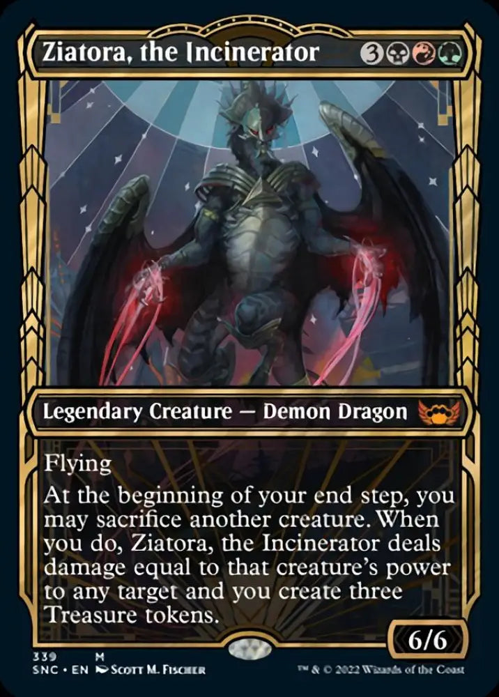 Ziatora the Incinerator (Showcase Golden Age) [Streets of New Capenna] - MTG Single